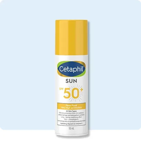 Cetaphil Flüssige Sonnencreme für das Gesicht SPF 50 - Hell Mittel - 50 ml