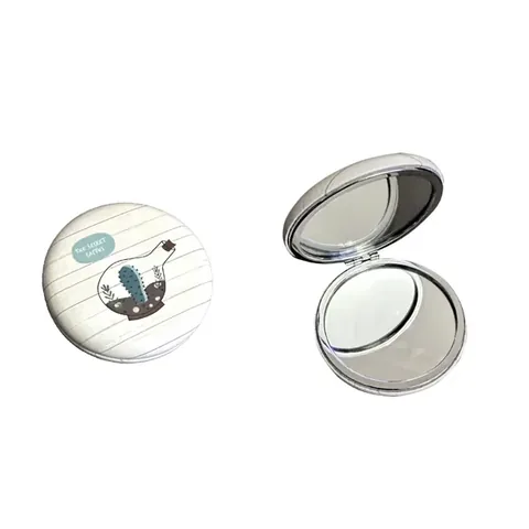 Divina DIV-266 Round Portable Makeup Mirror for Women