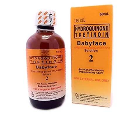 Решение для лица для детей 2 Гидрохинон Третиноин Оранжевый 60 мл от Baby Face