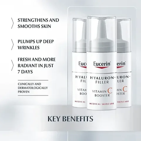 Eucerin Hyaluron Filler Vitamin C Serum - 3 Pack 8 ml