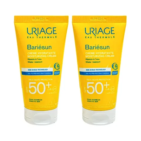 Uriage Paris Sun Protection Moisturizing Cream SPF 50 Water-Resistant 50 ml 1+1 Free