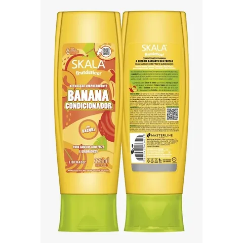 Scala Banana Shampoo and Conditioner Set for Curly Hair - 325 ml