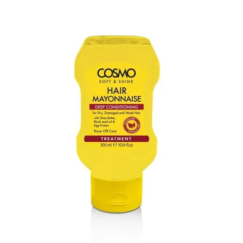 Deep Moisturizing Mayonnaise Hair Mask for Damaged Hair by Cosmo Soft and Shine, 300 ml