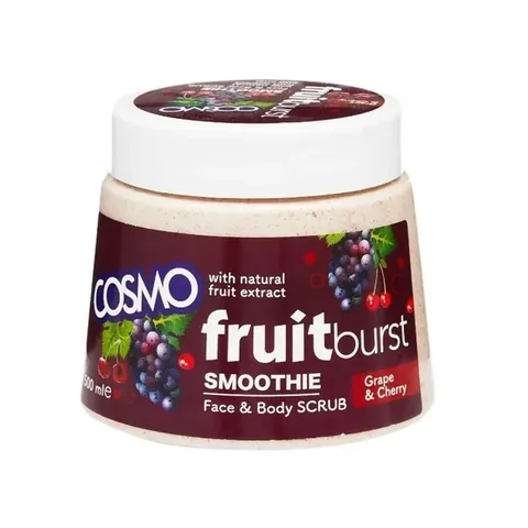 Cosmo Soft and Shine Grapes and Cherries Face and Body Scrub, 500 ml