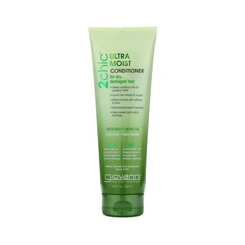 Giovanni 2 Chic Ultra-Moisturizing Conditioner for Dry, Damaged Hair with Avocado & Olive Oil - 250 ml