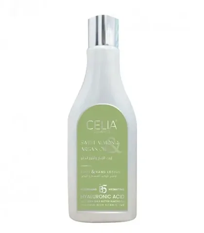 Celia Moisturizing Lotion for Body and Hands with Argan and Sweet Almond Oil - 200 ml