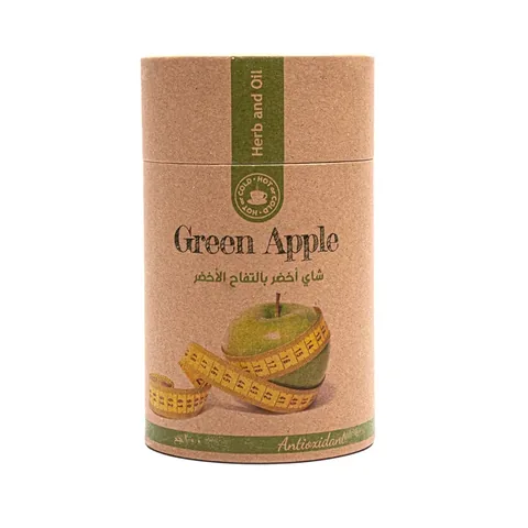Herb and Oil الشاي الاخضر العشبي بالتفاح الأخضر من عشبة وزيت 60 غرام