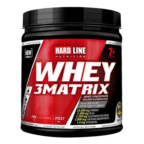Hardline Whey 3Matrix Proteinpulver - Schokolade 210g