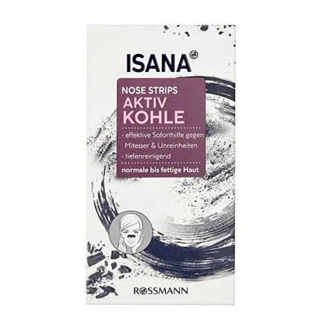 Isana Activated Charcoal Pore Purifying Nose Strips Set Of 3 Pcs