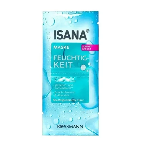 Isana Pure Feuchtigkeitsgesichtsmaske - 24 Std. Hydration, Anti-Aging