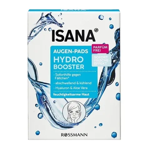 Isana Hydro Booster Augenpads - Hydratisierend & Beruhigend 12 Stück
