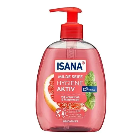 Isana Flüssigseife 500ml - Grapefruit & Minze Feuchtigkeitsspendender Reiniger