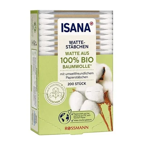 Isana Bio-Ohrstäbchen 200 Stück