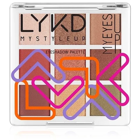LYKD 9 Lidschattenpalette 197 - Kräftige & Würzige Farbtöne für den Ganztagsgebrauch