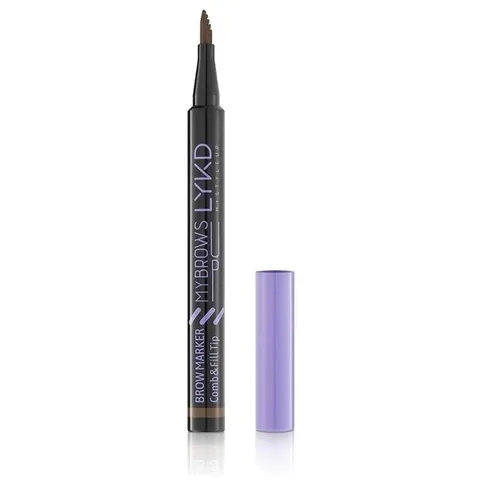 Карандаш для бровей Lykd Comb & Fill 150 брюнет