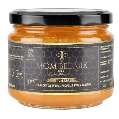 Медово-пчелиная смесь с пыльцой и прополисом 450 г от Mom Bee