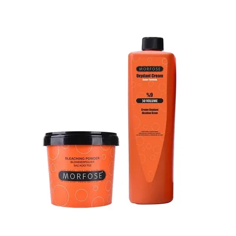 Morfose Blaues Pulver Haaraufheller & 30 Vol Oxidant 1000ml