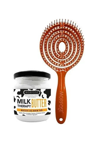 Morfose Oval Haarbürste & Milchtherapie Conditioner Set