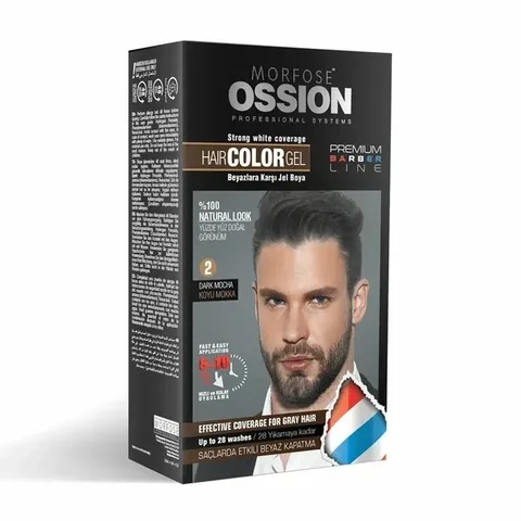 Ossion Haargel Farbe - Dunkel Mokka Nr. 2