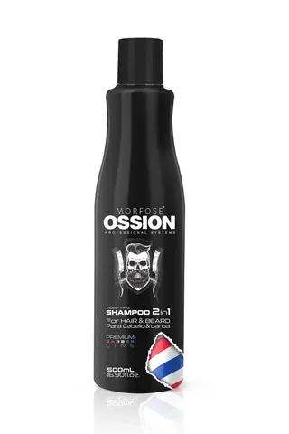 Ossion 2in1 Reinigendes Shampoo für Haar und Bart 500ml