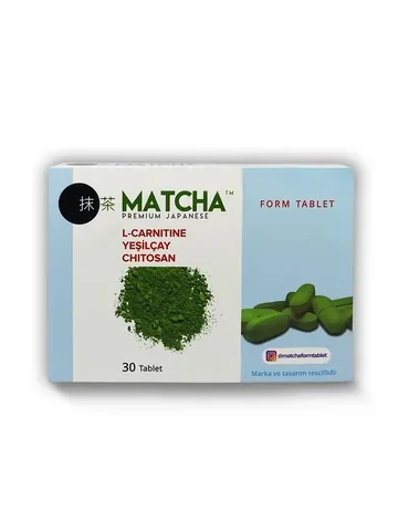Премиум японские таблетки L-карнитина матча 1350 мг х 30 от Matcha Premium Japanese