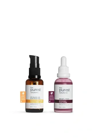 Revitalisierendes Vitamin C Hautpflege Set mit Peeling