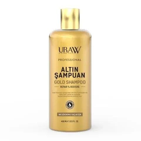 URAW Golden Shampoo 400ml - Nährende Haarpflege mit Vitaminen