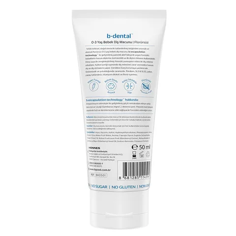 B-good B-dental 0-3 years Baby Toothpaste Fluoride-free Blackberry 50 ml