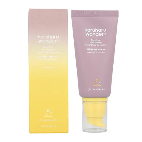 Haruharu Wonder Black Rice Pure Mineral Relief Spf50 + Daily Sunscreen 50 ml