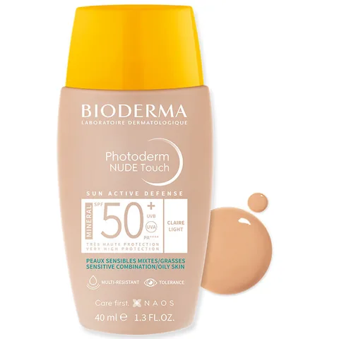 Биодерма Фотодерм Нюд Тач SPF50+ Светлый 40 мл