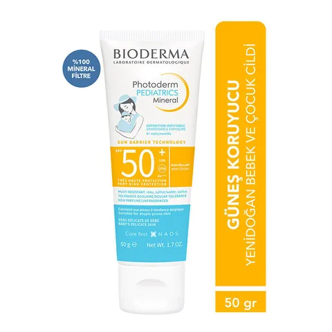 Bioderma بيوديرما فوتوديرم واقي شمس للأطفال معدني بعامل حماية من الشمس 50+ 50 غرام