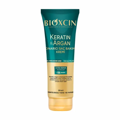 Крем для ухода за волосами Bioxcin с кератином и аргановым маслом 250 мл