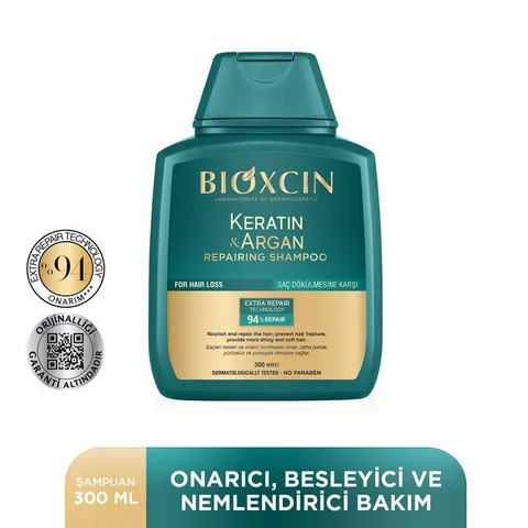 Bioxcin Keratin and Argan Barrier Repairing Shampoo 300 ml