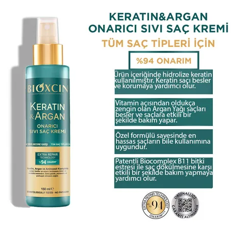 Bioxcin Keratin and Argan Liquid Hair Conditioner 150 ml