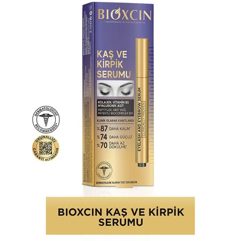 Сыворотка для бровей и ресниц с коллагеном и гиалуроновой кислотой 3 мл от Bioxcin