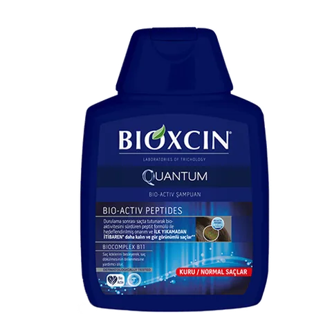 Шампунь против выпадения волос Bioxcin Quantum для сухих и нормальных волос 300 мл