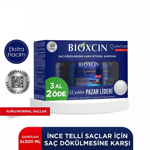 Bioxcin Quantum Shampoo Buy 3 Pay 2 (Dry-Normal Hair)