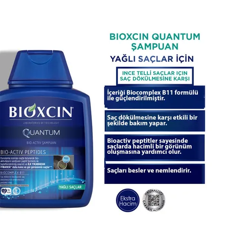 Bioxcin Quantum For Oily Hair Shampoo 300ml