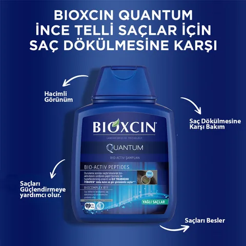 Bioxcin Quantum For Oily Hair Shampoo 300ml