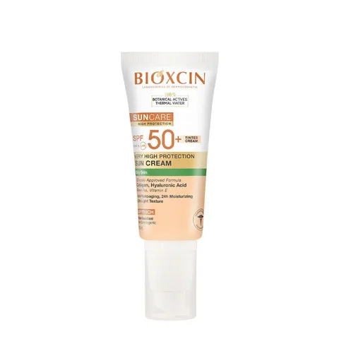 Bioxcin Tönende Sonnencreme SPF 50+ für fettige Haut
