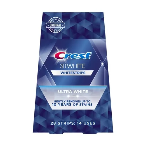 CREST لصقات تبييض الأسنان الترا وايت من كرست 28 لصقة x 14 استخدام
