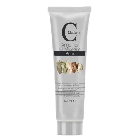 Claderm Pure Clay Maske 50ml - Natürliche Porenverfeinernde Hautpflege