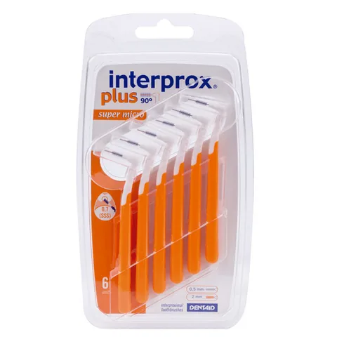 Dentaid INTERPROX Plus 2G Supermicro Bürste - 6er Pack, Orange