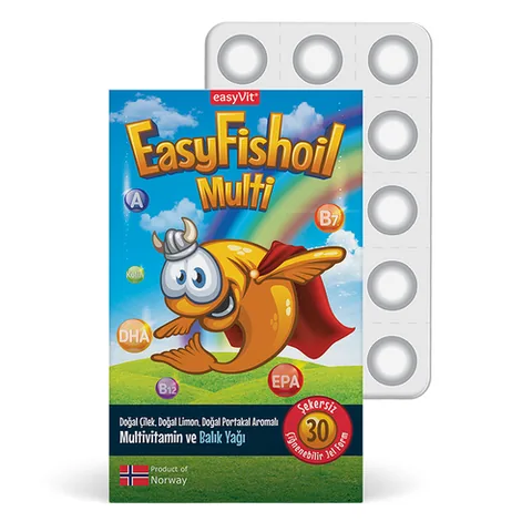 Легкий рыбий жир Easyvit жевательные таблетки 30 шт
