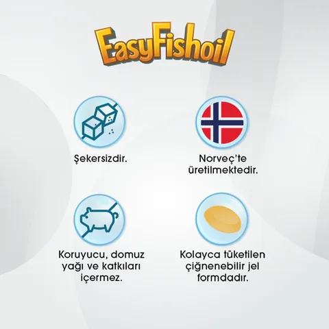EasyFishoil Omega 3 &amp; Vitamin D Ergänzung - 45g