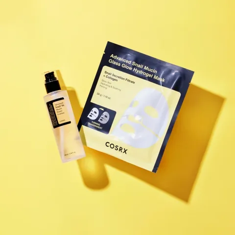 Glowing Hydrogel Glass Mask with Advanced Snail Mucus, One Mask by Kosarx