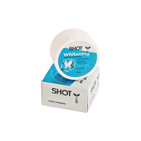 Отбеливающий зубной порошок с экстрактом персика от Mouth Shot – 50 г
