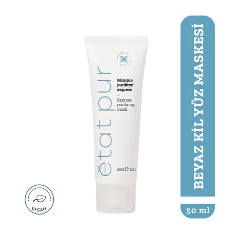 Etat Pur Sebumregulierende weiße Tonmaske für Mischhaut 50ml