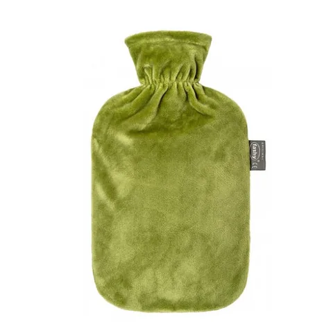 Fashy Thermofor Velvet Covered Hot Water Bottle - Green 2 l