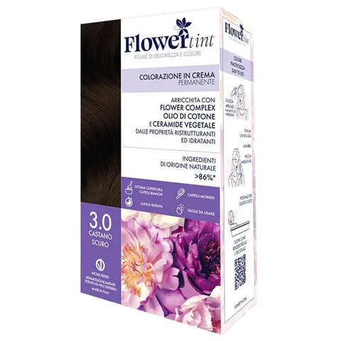 Краска для волос Flowertint 3.0 темно-коричневая